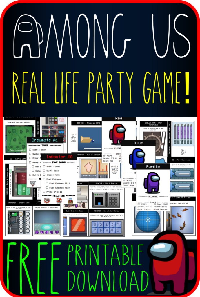 Real Life Among Us Game Printable (with Pictures!) - OriginalMOM